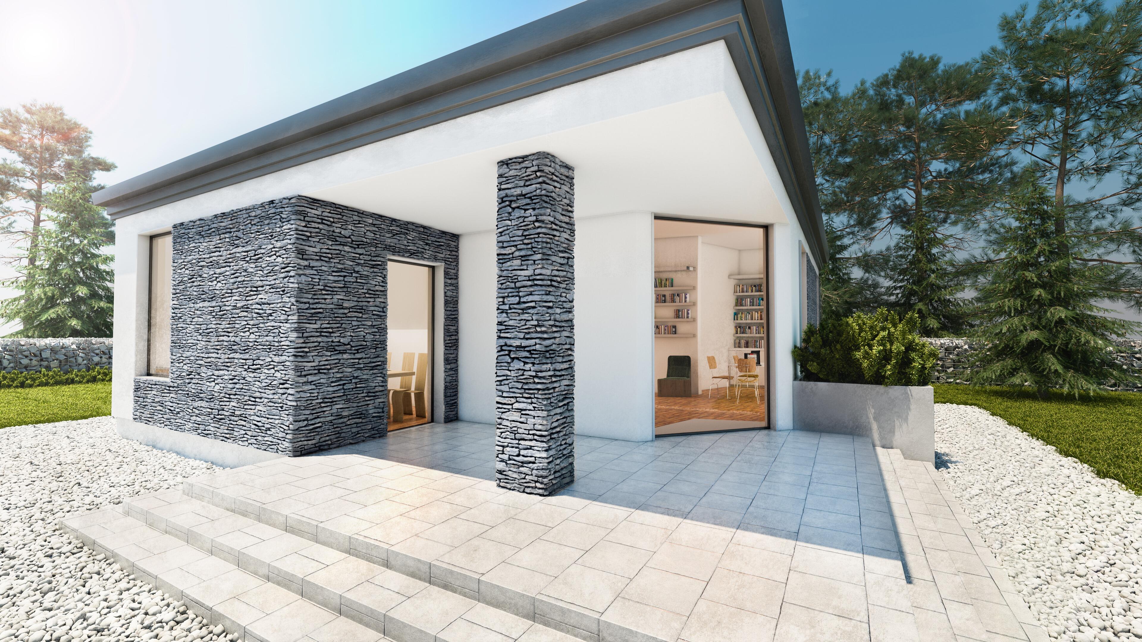 California Graphite Stone Cladding Tiles – UK Walls