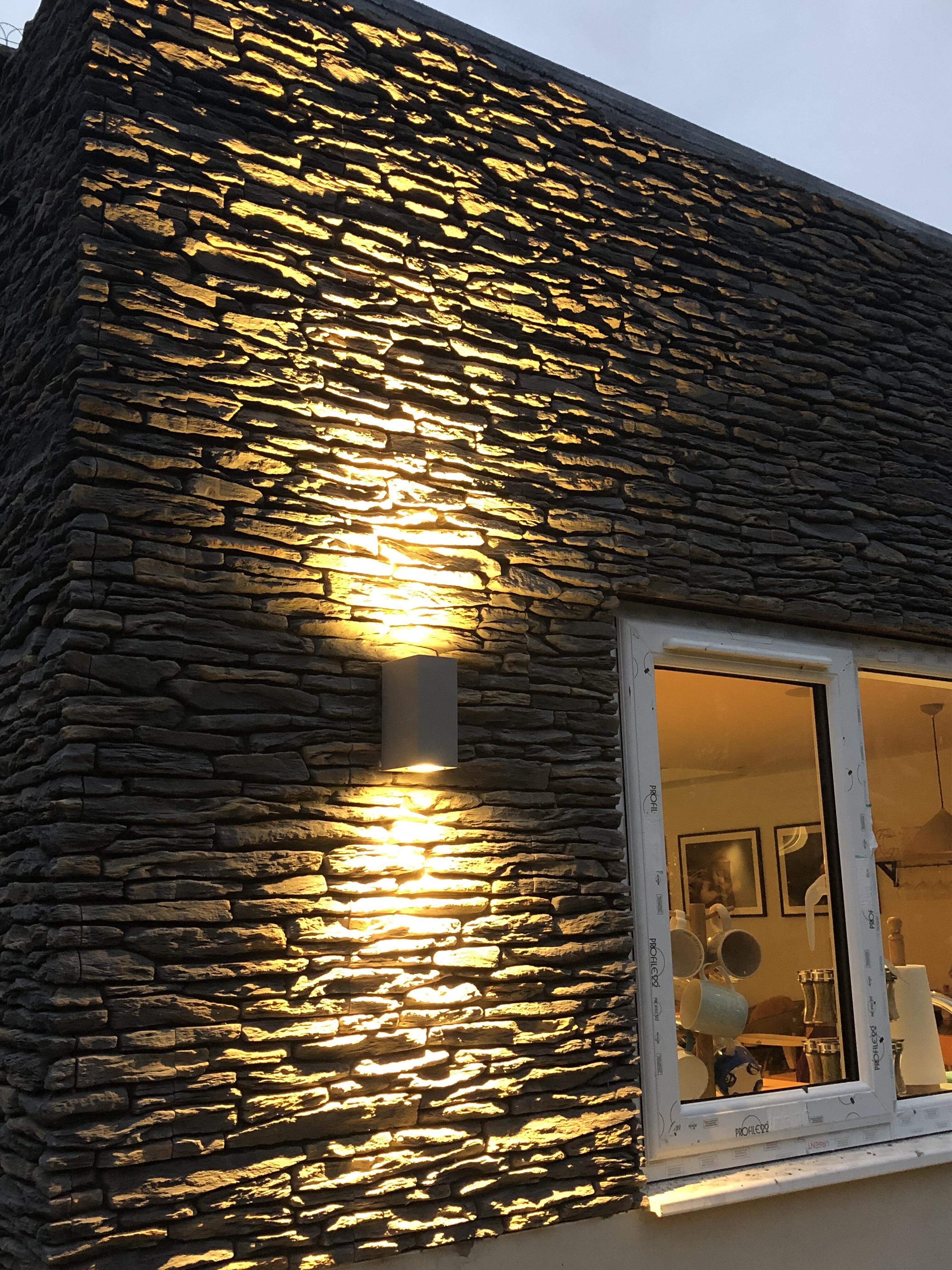 California Graphite Stone Cladding Sample – UK