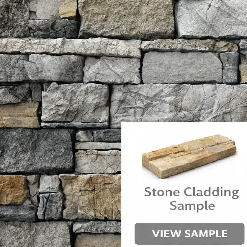 Ledgestone Grey Stone Cladding Sample | Order Stone Sample UK