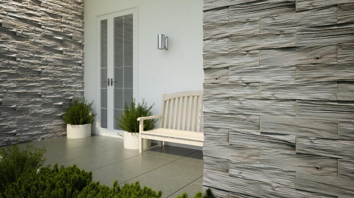 Timber Tile Cladding Timber Stone Cladding Tiles – Natural Timber Effect Weathered Oak | UK