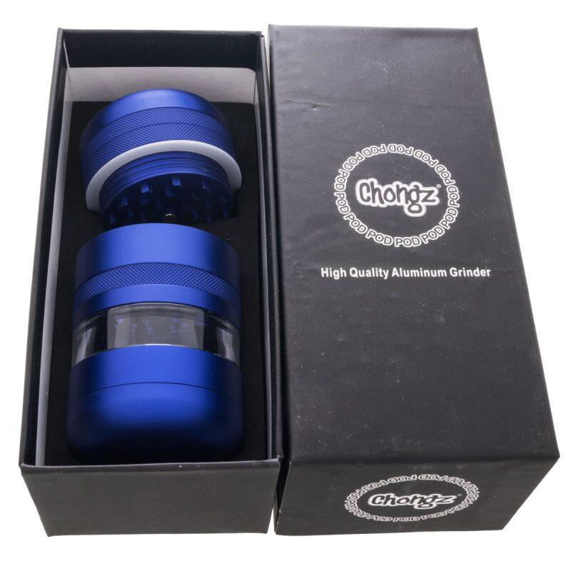 Chongz 55mm 7 part POD Grinder - Blue