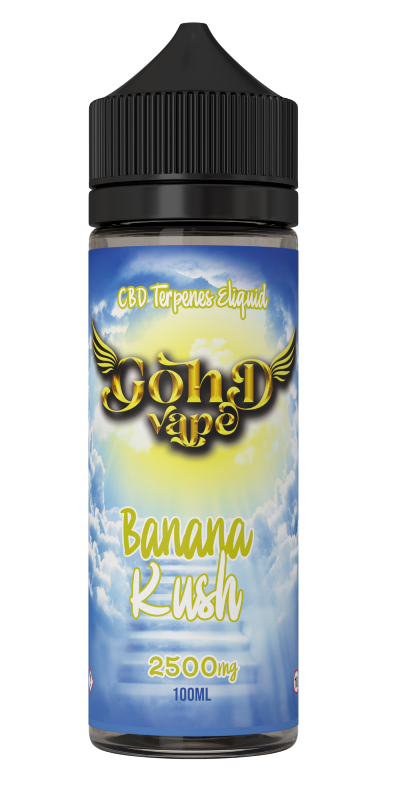 GOHD Vape CBD Terpenes Banana Kush 2500mg Eliquid - 100ml