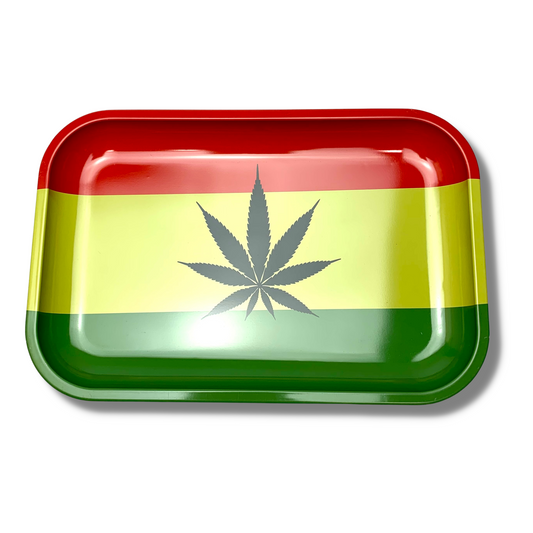 Rasta Leaf Rolling Tray