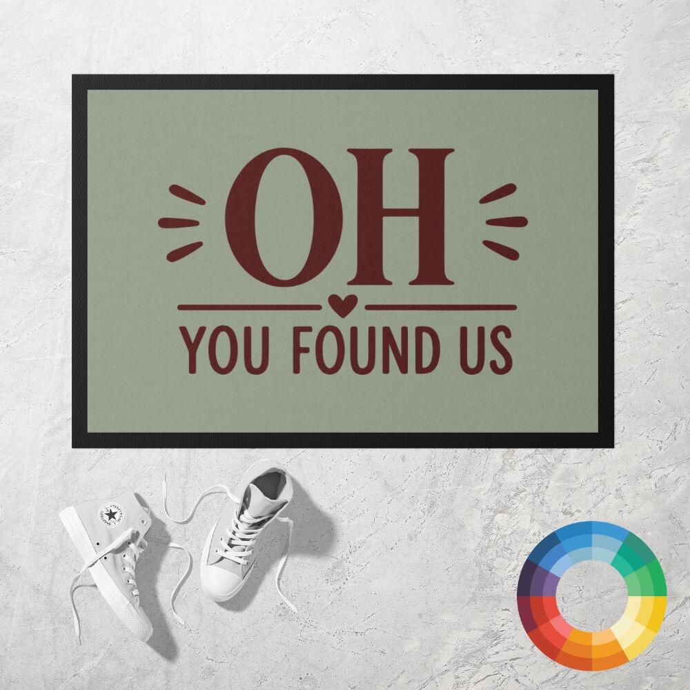 Oh you found us doormat in green