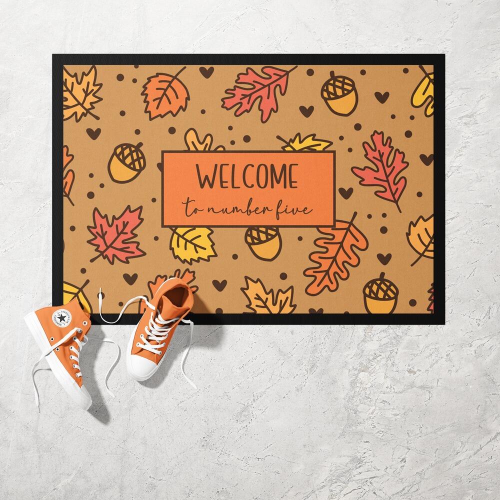 For The Love of Autumn Personalised Doormat