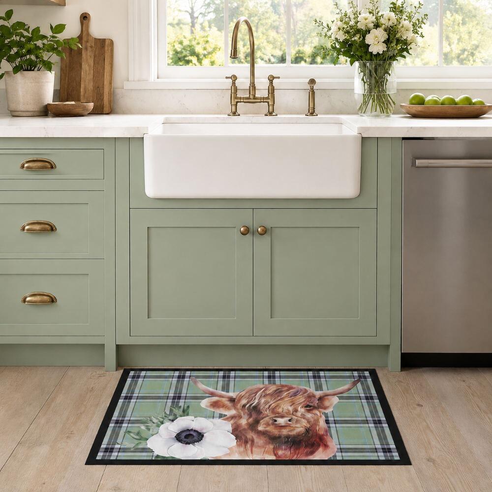 Highland Cow Kitchen Mat Under Sink