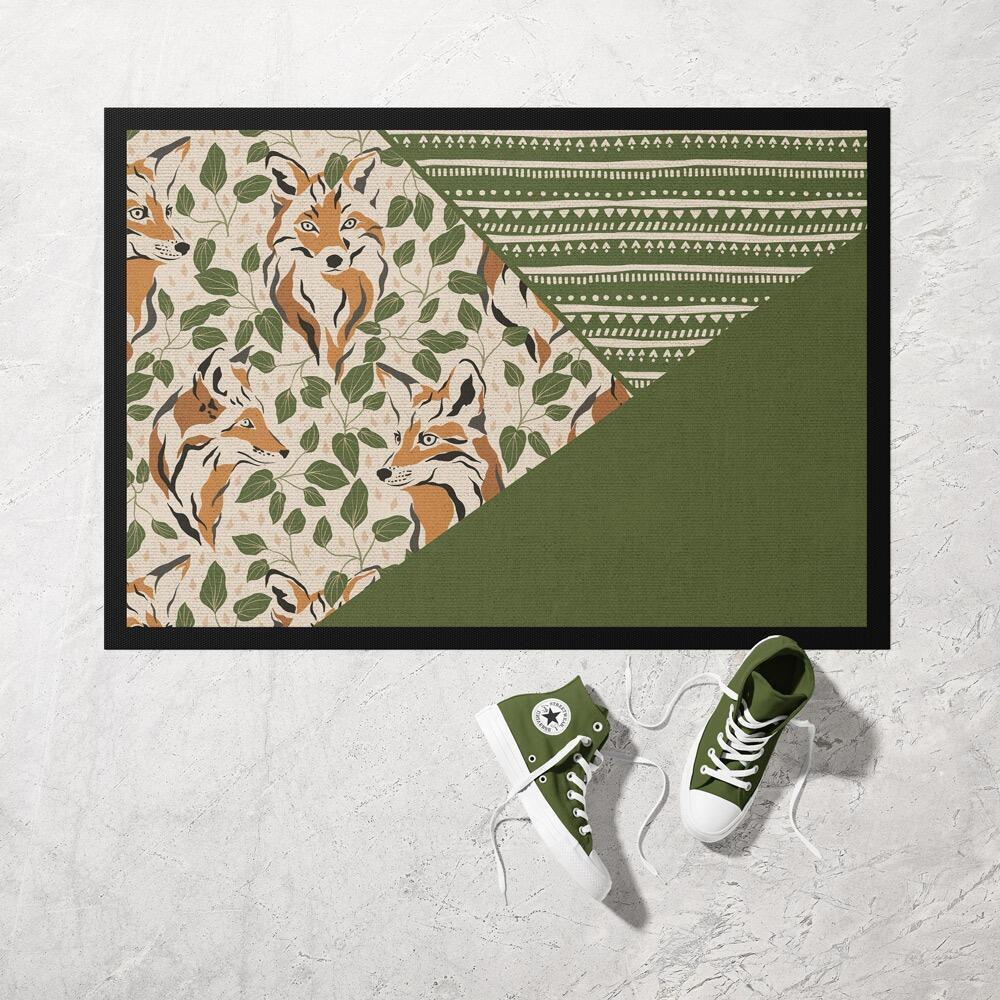Woodland Fox Pet Feeding Mat