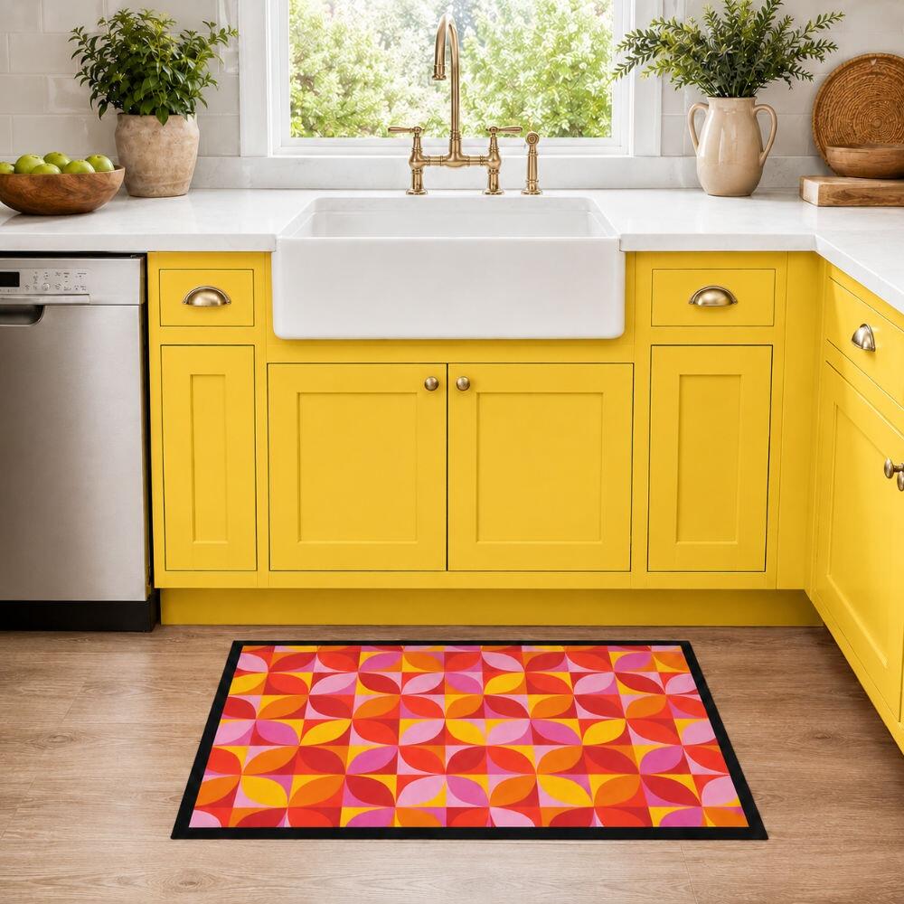 Retro 1970s Kitchen Mat Under Sink