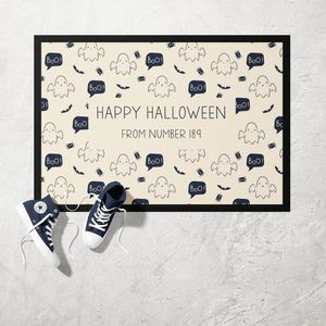 Personalised Cute Ghosts Doormat