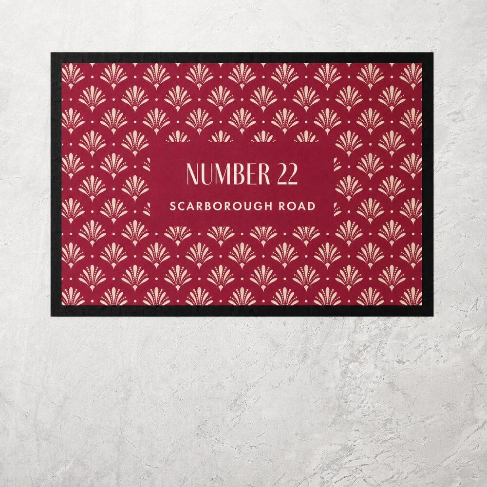Art Deco Fans Personalised Kitchen Mat