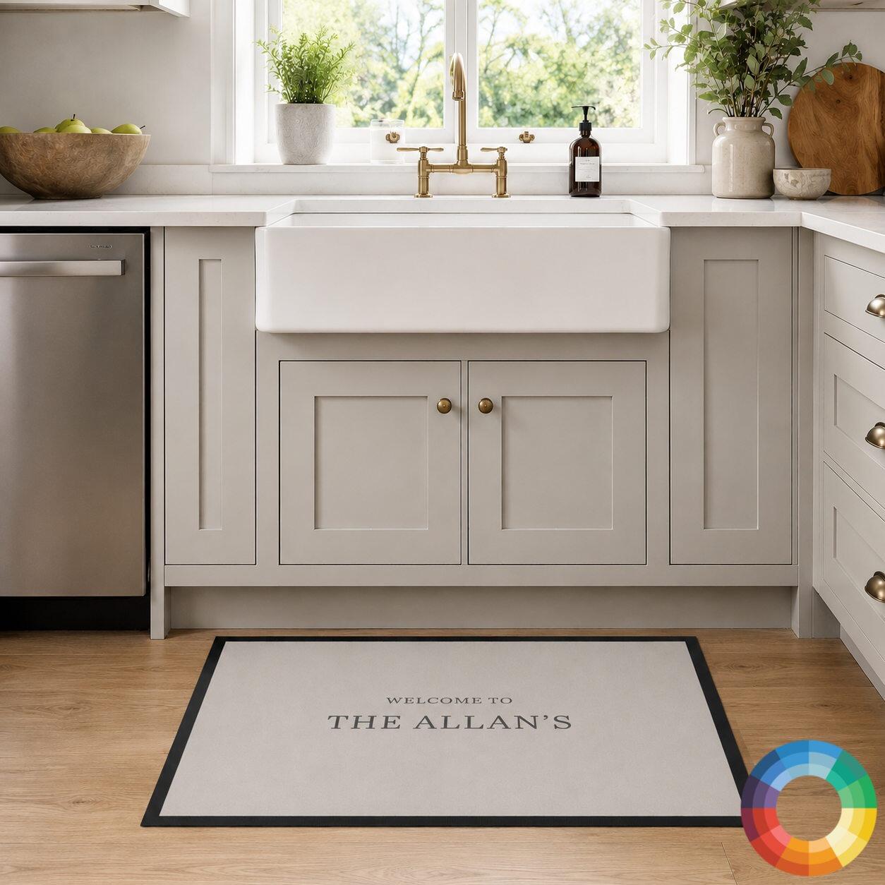 Plain Kitchen Mat Under Sink