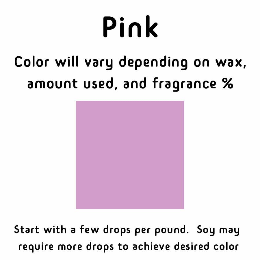 Pink Liquid Candle Dye 1 oz with dropper