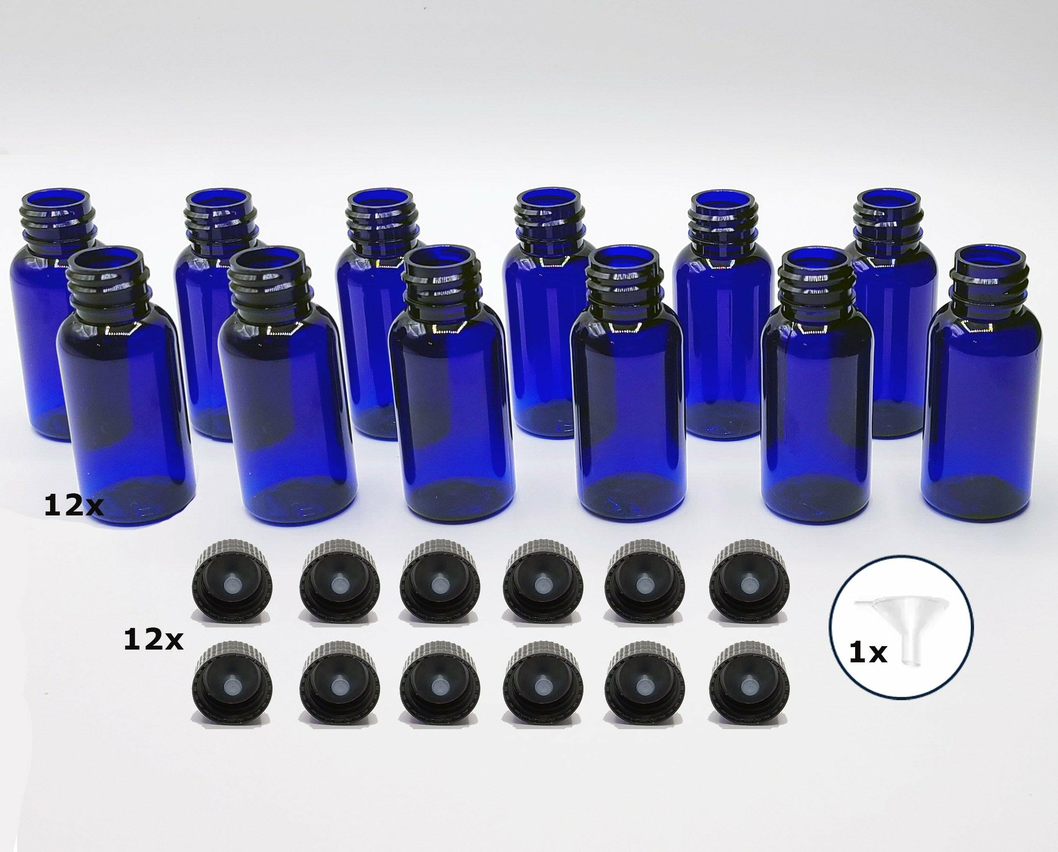 1 Ounce PET Plastic bottle with Polycone Cap (12 pack)