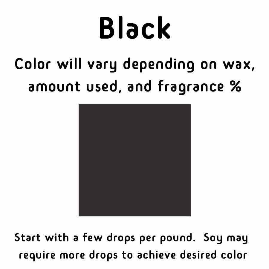 Black - Liquid Candle Dye 1 oz with dropper