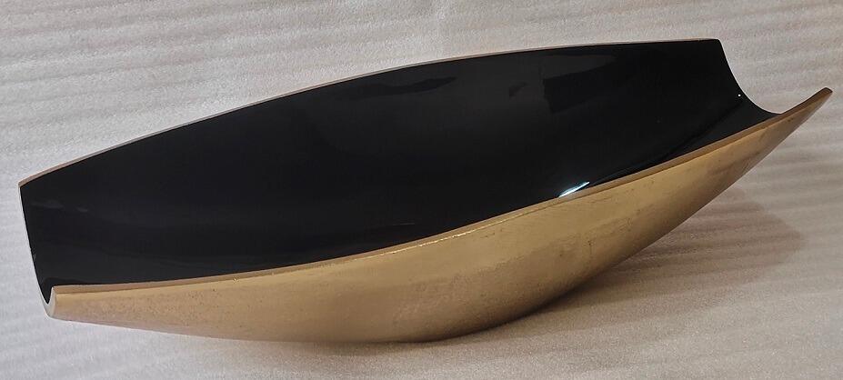 Black Gold Boat Bowl