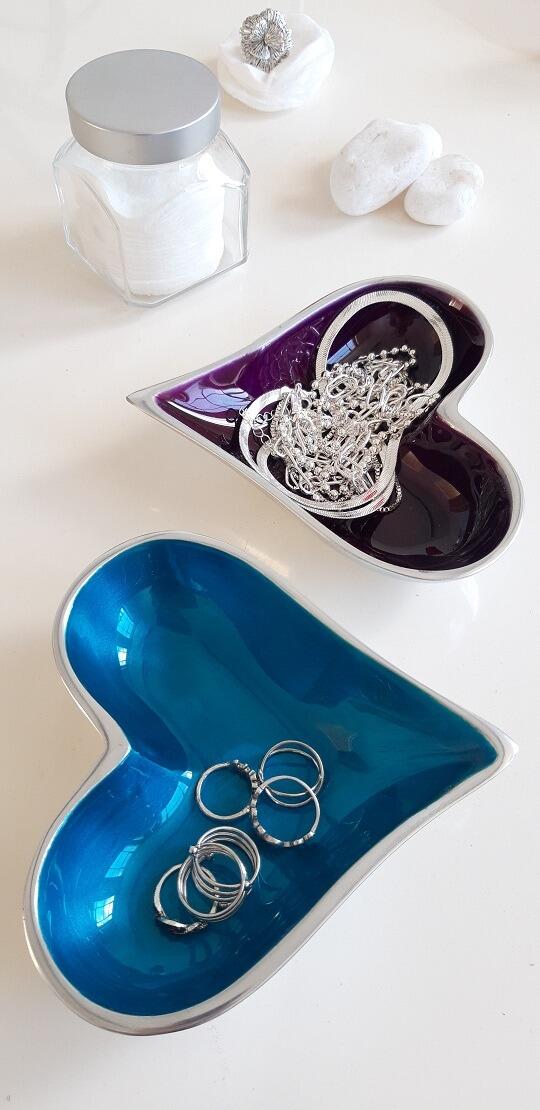 Colourful Heart Jewellery Dishes
