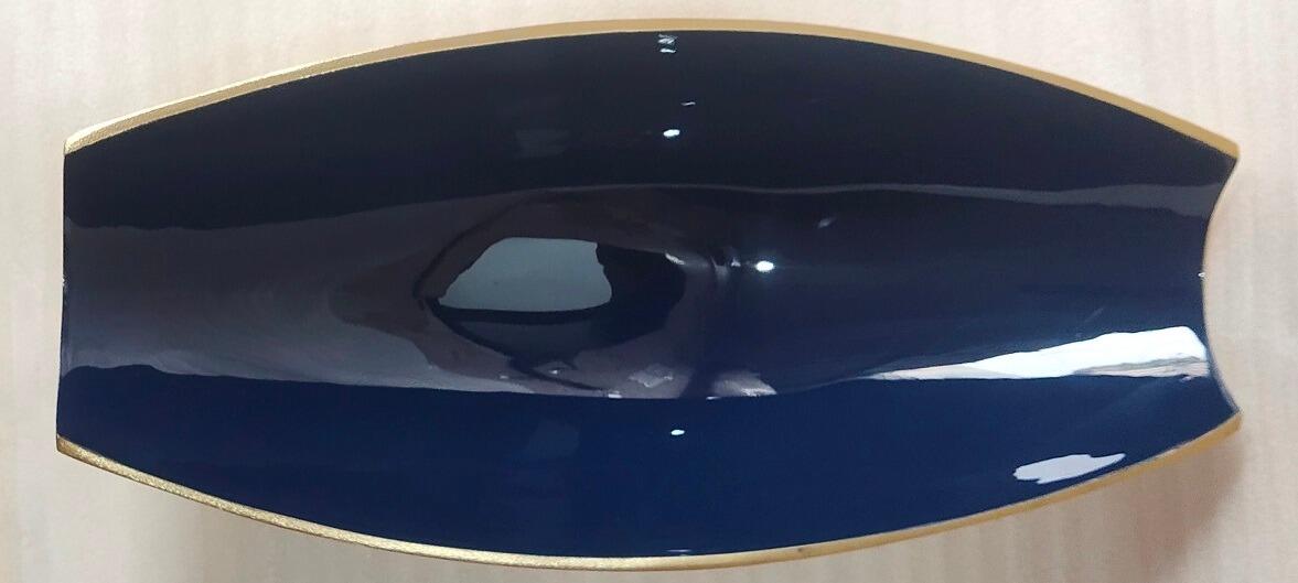 Blue Gold Boat Bowl