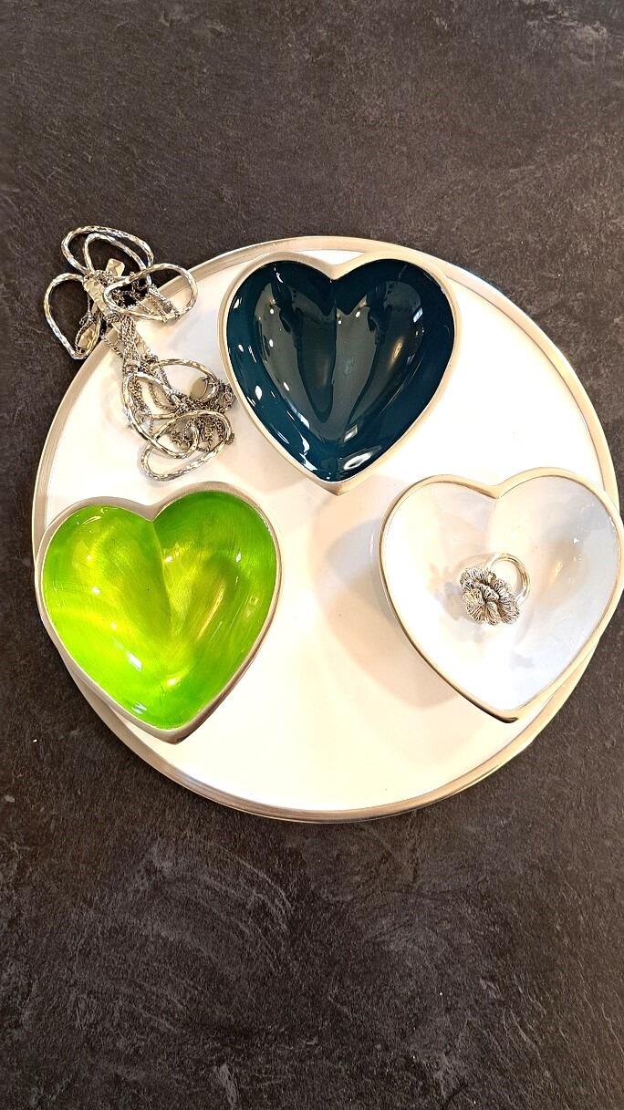 Multi Mini Heart Jewellery Dishes