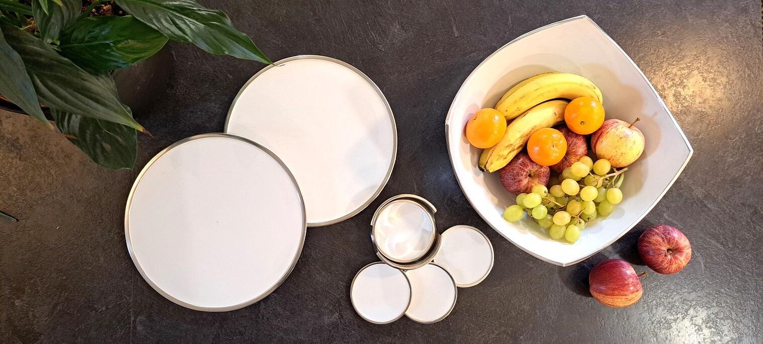 White Extra Large 4 Point Fruit Bowl