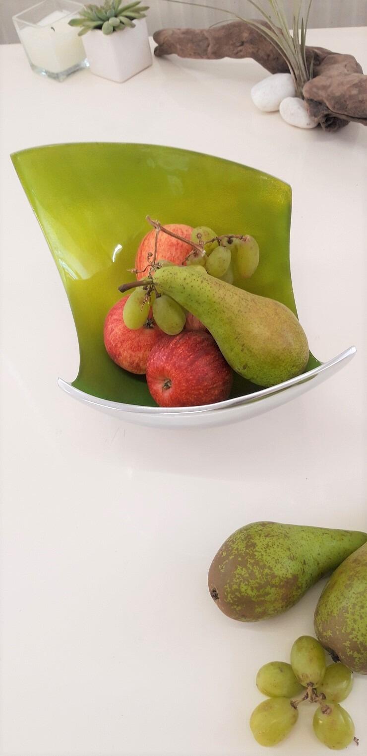 Lime Abstract Fruit Bowl