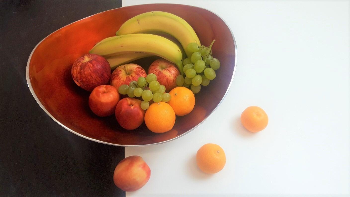 Orange Extra Large Oval Fruit Bowl