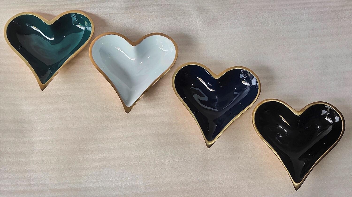 Gold Heart Dishes