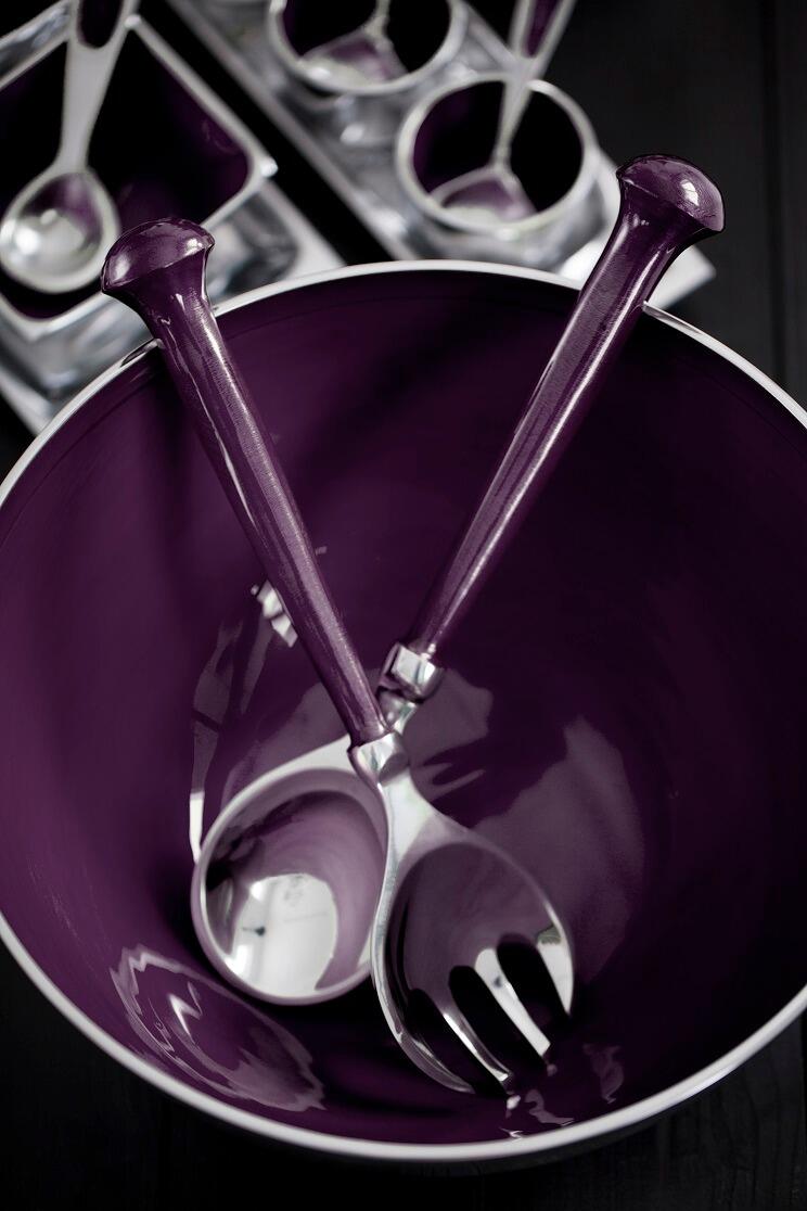 Purple Large Round Deep Bowl