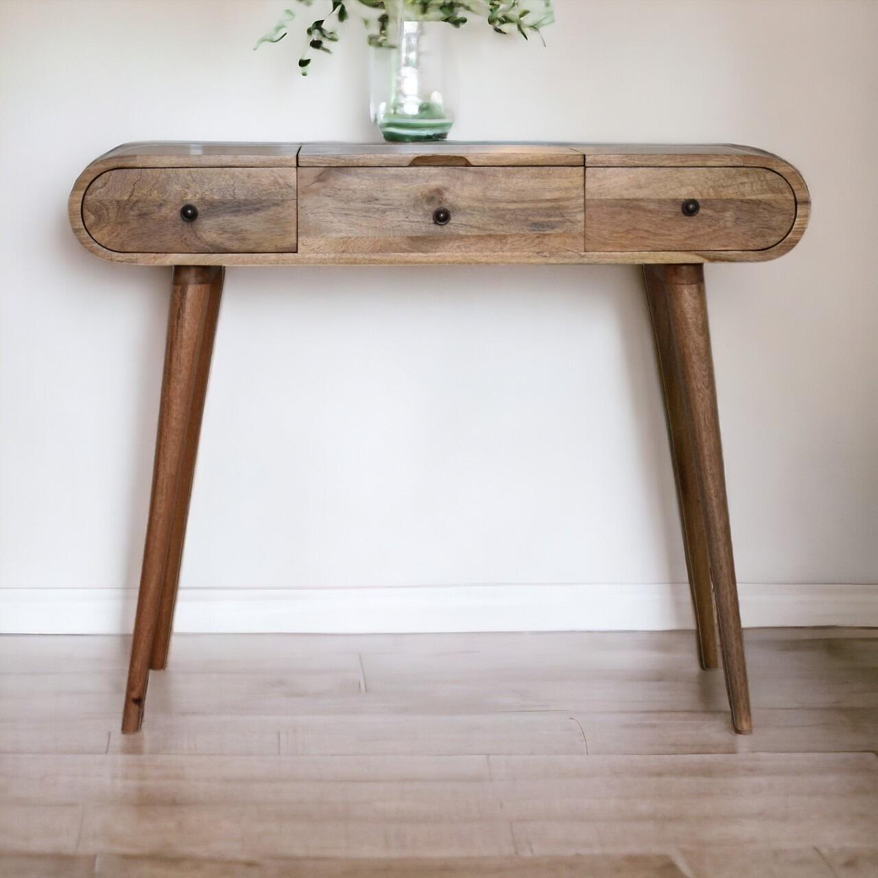 oak finish dressing table