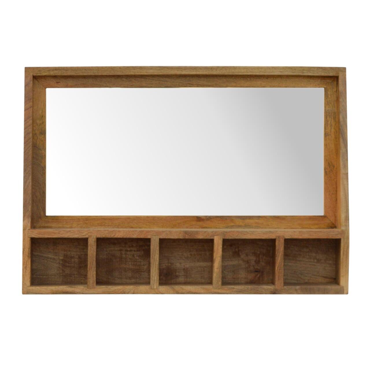 wall mounted storage unit with mirror