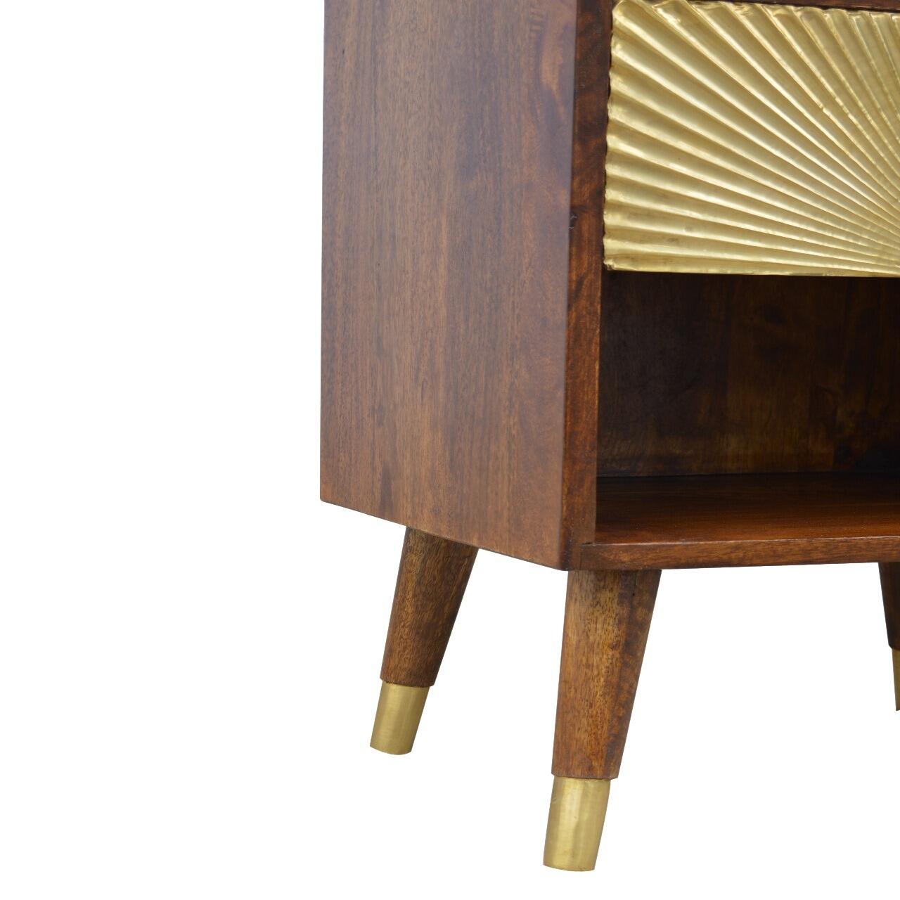 gold luxury bedside cabinet