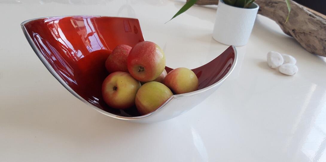 Red Abstract Fruit Bowl