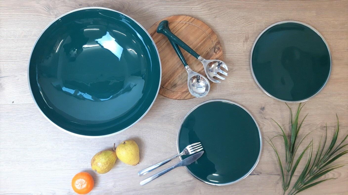 Forest Green Set of 2 Place Mats