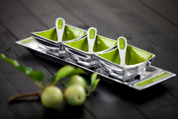 Lime Green Condiment Set