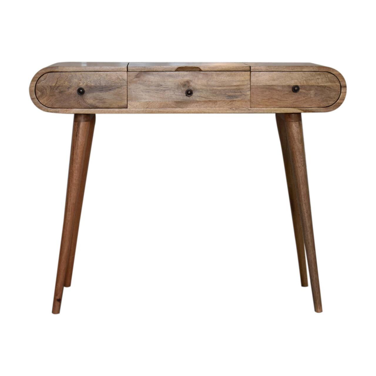 curved dressing table