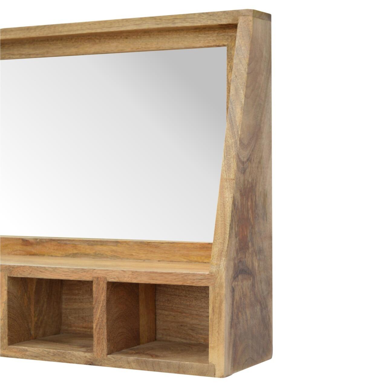hallway mirror with shelf