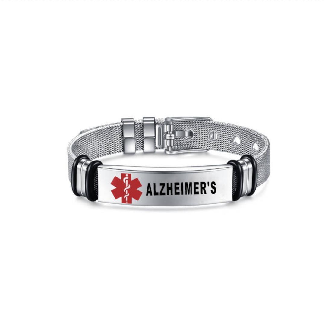 Alzheimer's Stainless Steel Bracelet