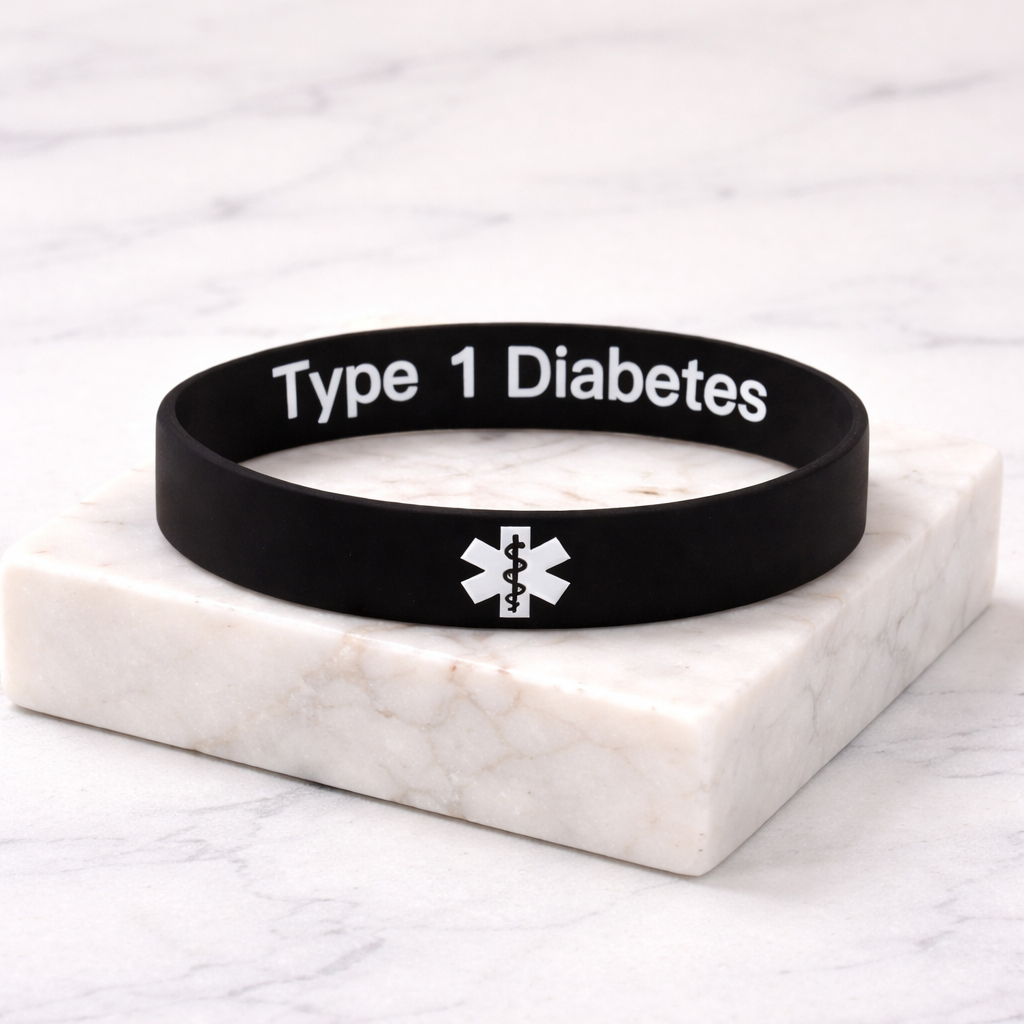 hidden message type 1 diabetes bracelet