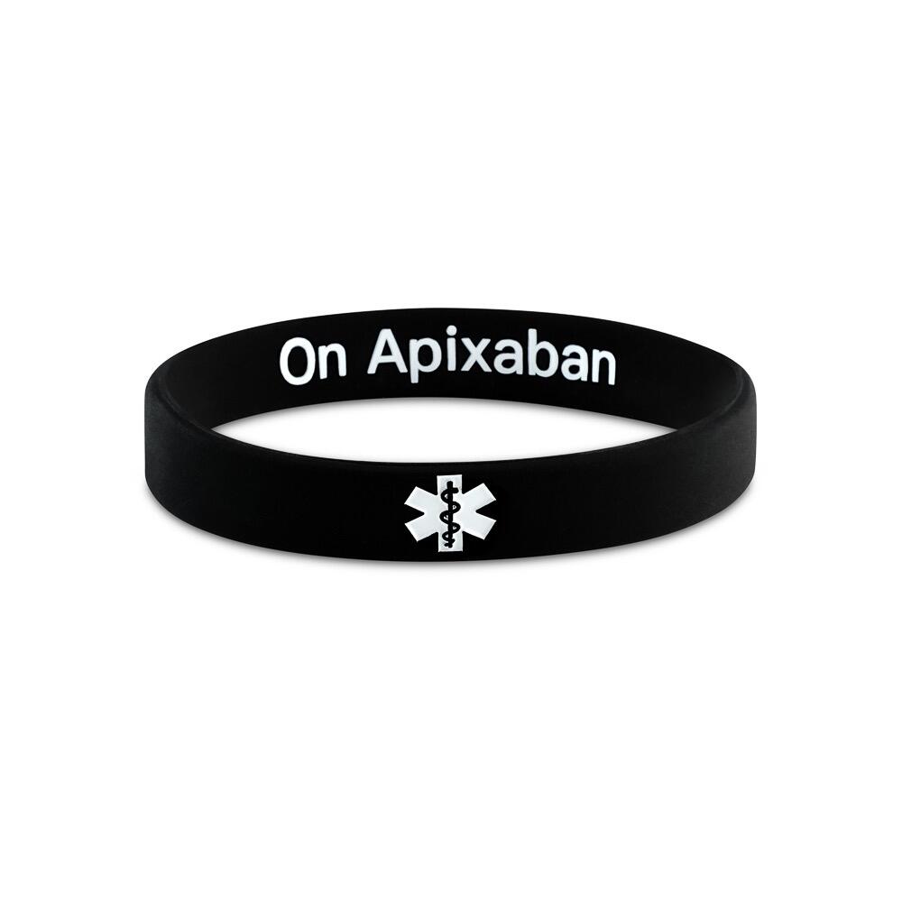 on apixaban hidden medical alert bracelet