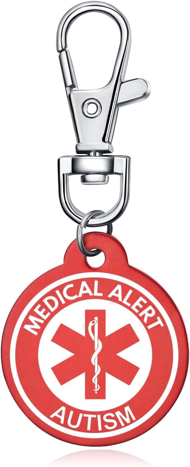 autism red keyring