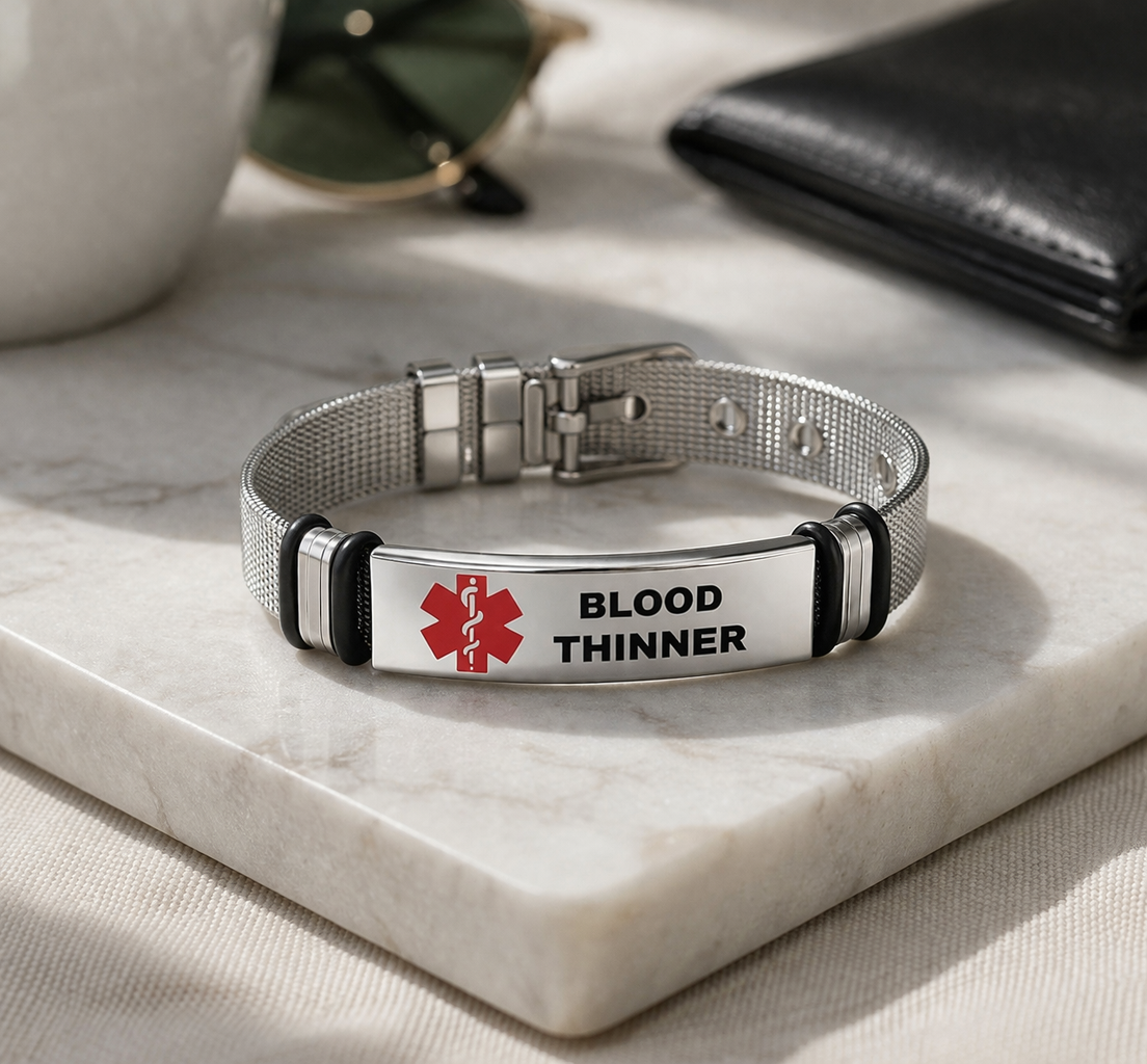 blood thinner adjustable bracelet