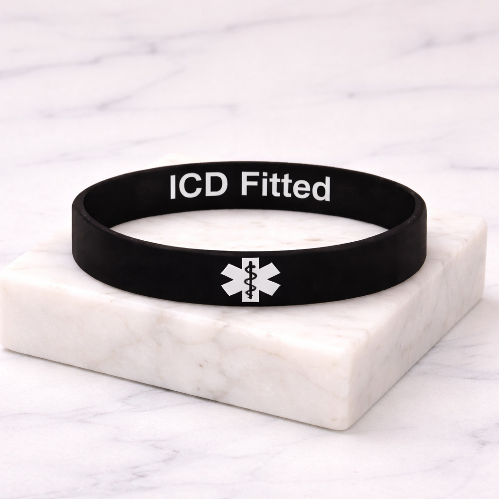 ICD fitted alert bracelet
