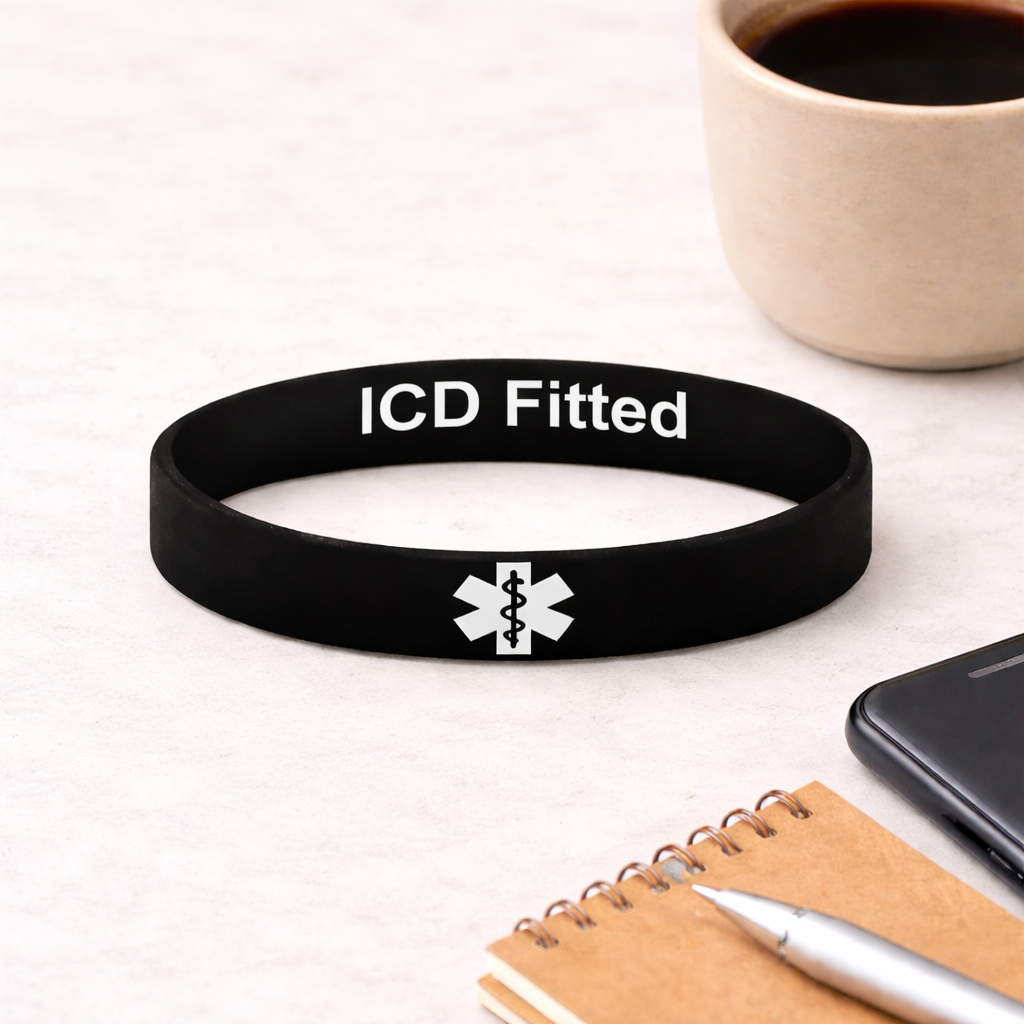 ICD fitted medical alert bracelet