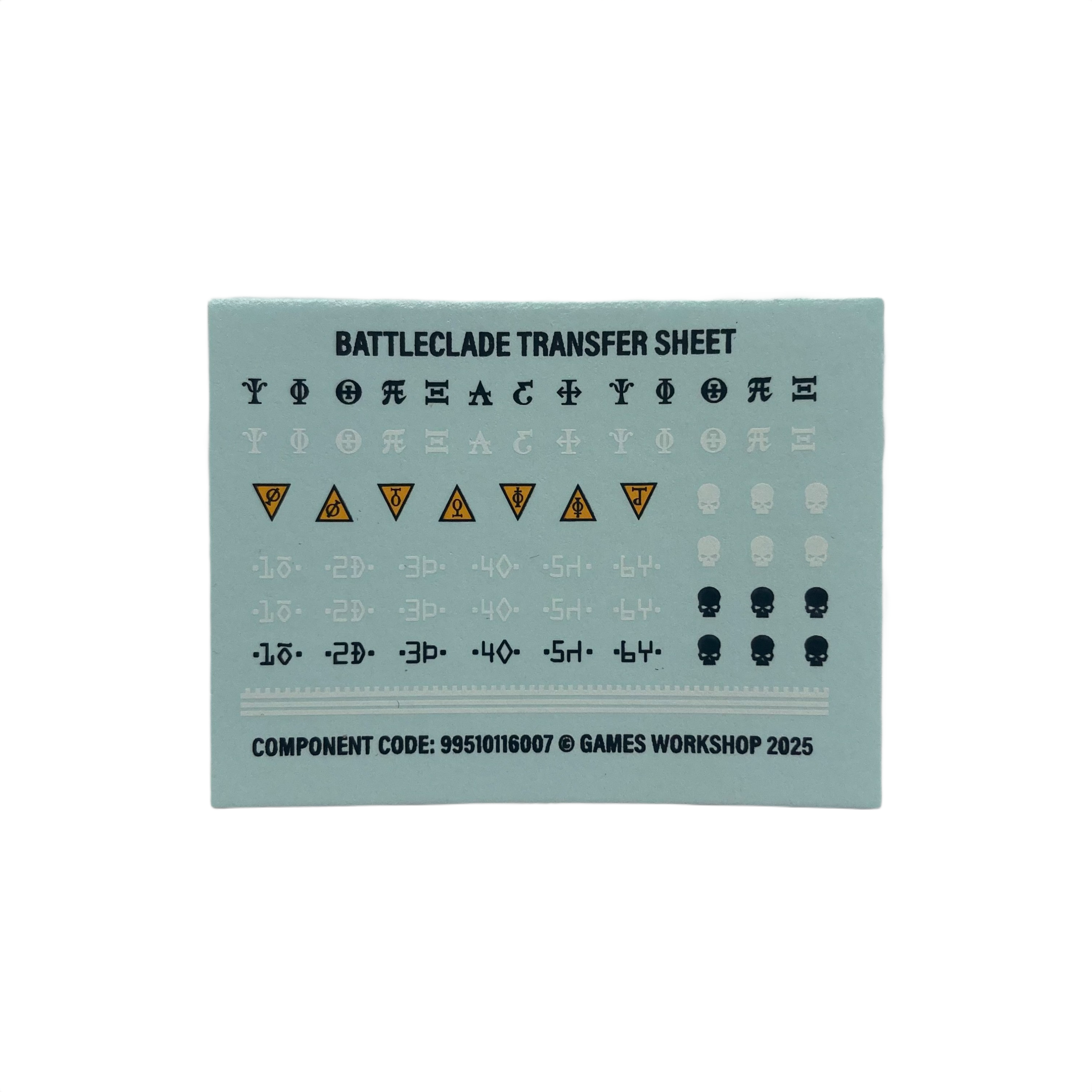 Warhammer 40k Transfer Sheet Adeptus Mechanicus B (Battleclade)