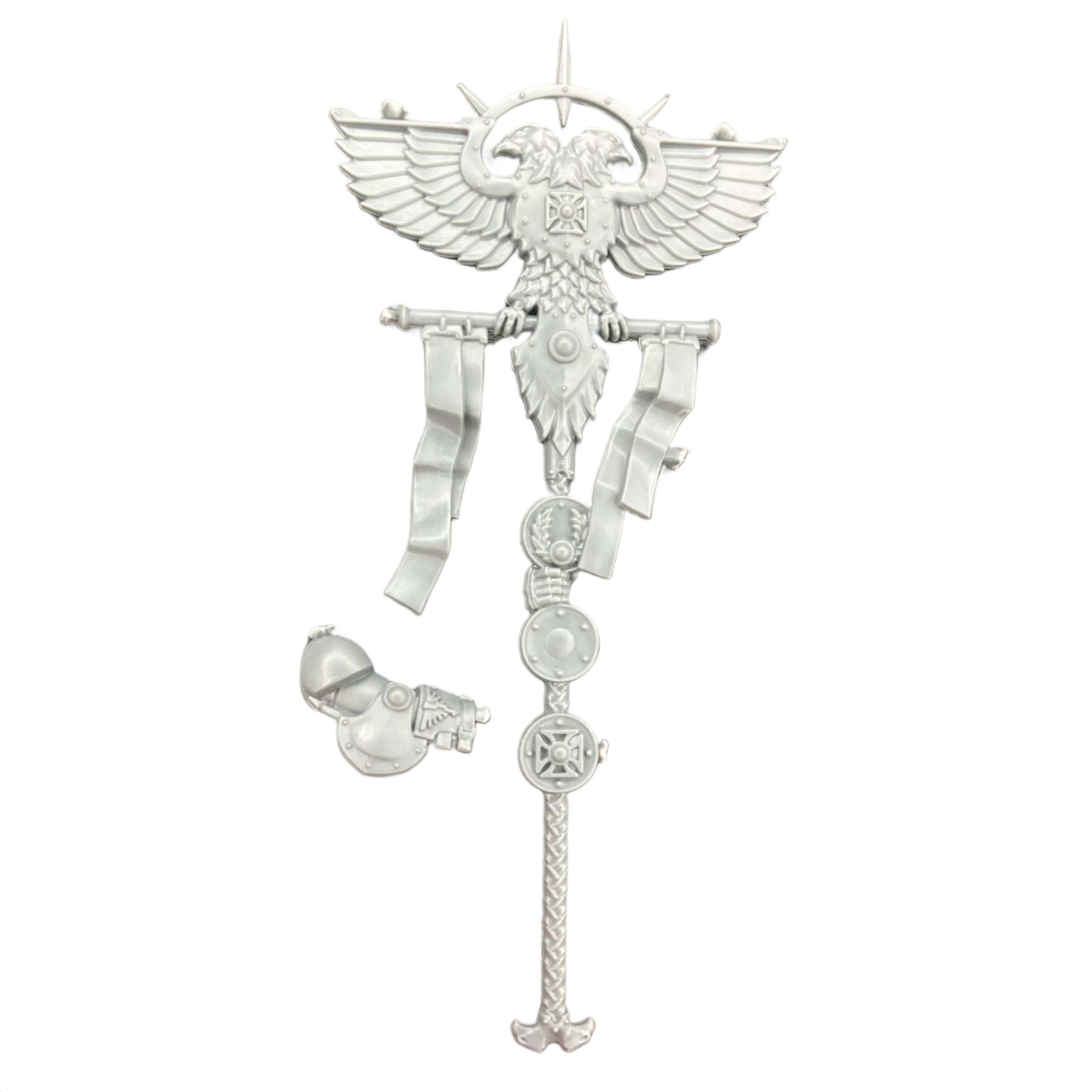 Adeptus Custodes Custodian Wardens Right Arm A (Vexilla Flag Banner)