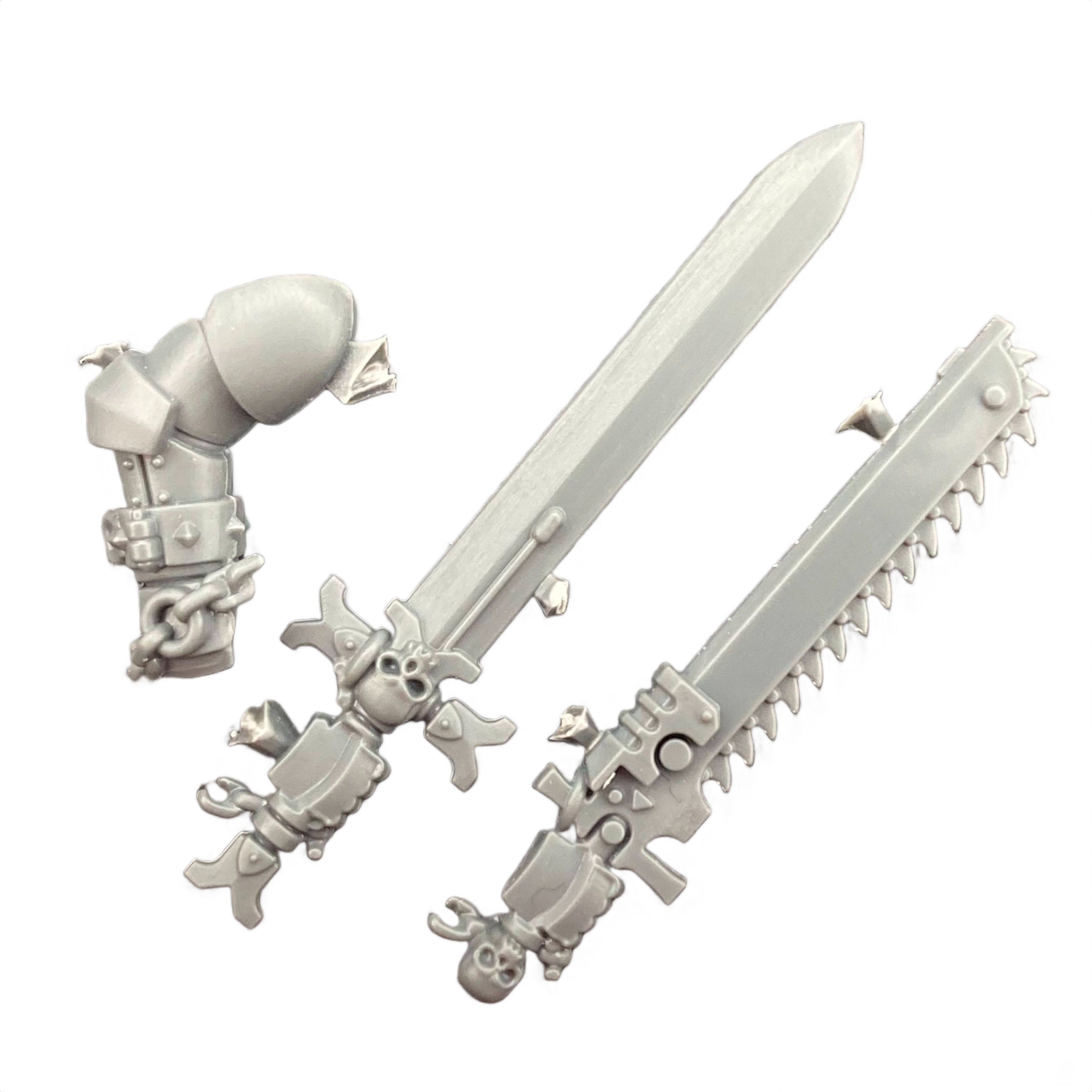 Black Templars Sword Brethren Right Arm B (Chainsword & Power Sword)