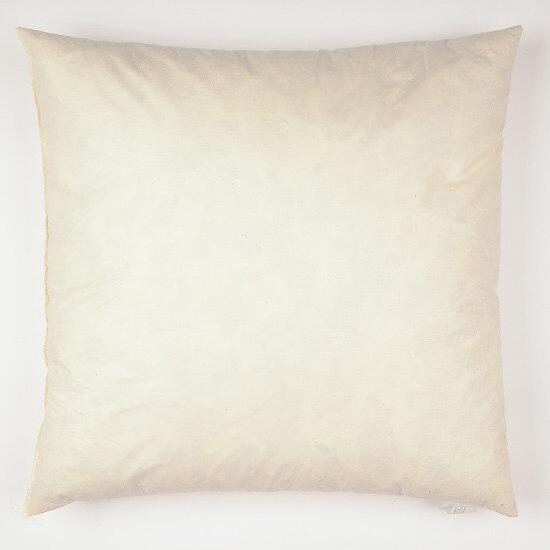 Cream medium square wool cushion pad