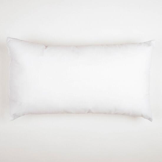 White small rectangle fibre cushion pad