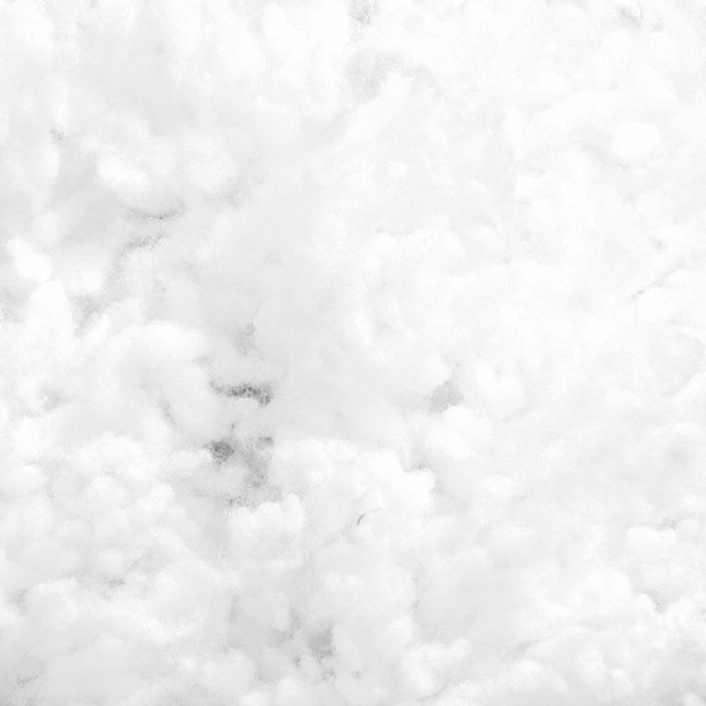 Close-up of cluster fibre filling for a continental fibre pillow
