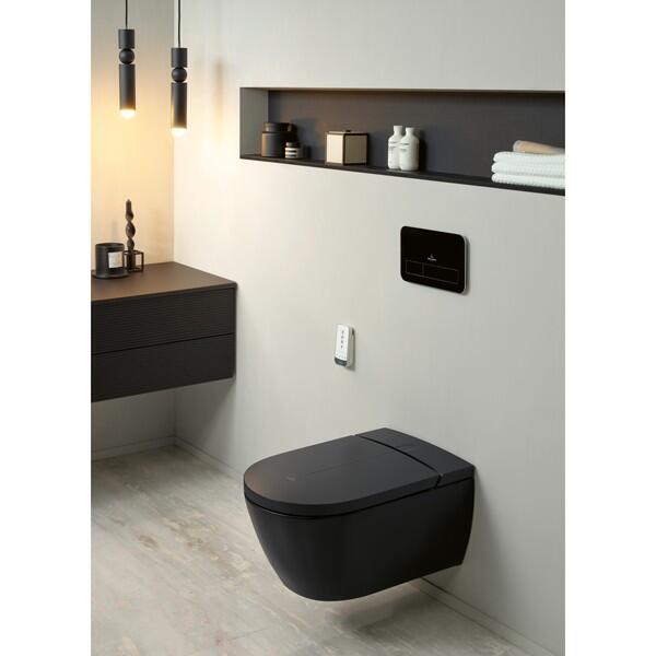 Villeroy & Boch ViClean-I 200 Wall-Hung Shower Toilet – Pure Black CeramicPlus