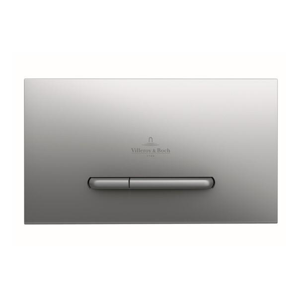 Villeroy & Boch ViConnect E300/300S Dual Flush Plate – Brushed Chrome